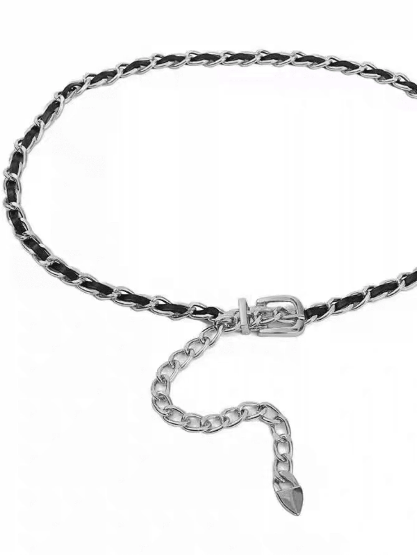 Gold Body Chain Belt For Women Mini Dress Thin Chain Leather Cloth Accessories Fashion