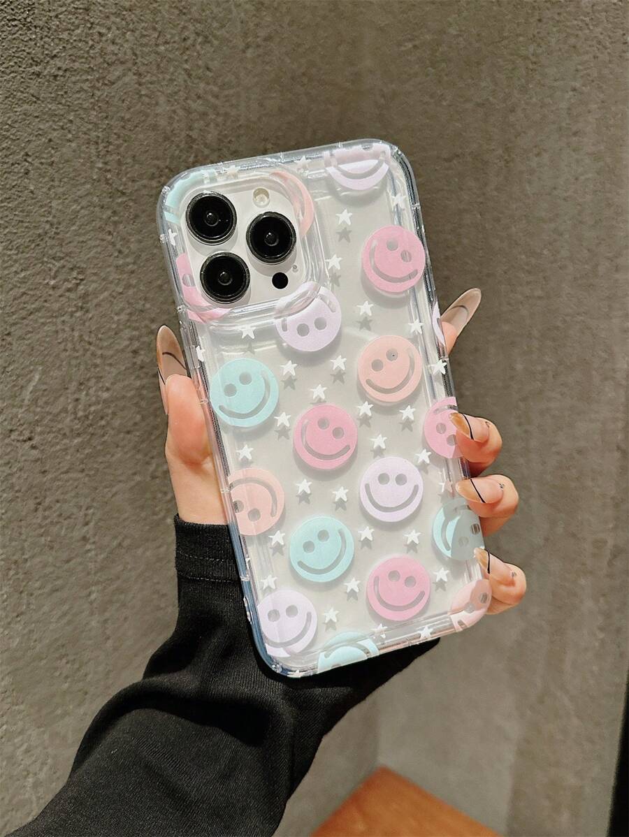 Funda compatible con iPhone 15 Pro Max, serie iPhone 14, iPhone 13 Pro, iPhone 12/11, iPhone 8 Plus, iPhone X/XS, iPhone XS Max, con expresión de manzana, funda protectora suave y de moda unisex