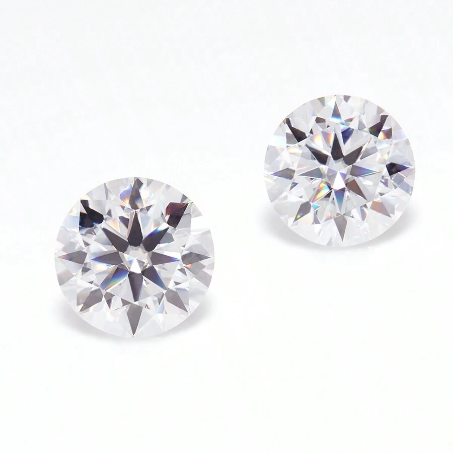 1 Peça de Diamante Solto Redondo de Moissanite de Cor D de Alta Qualidade, Claridade VVS, Atacado para Joias DIY