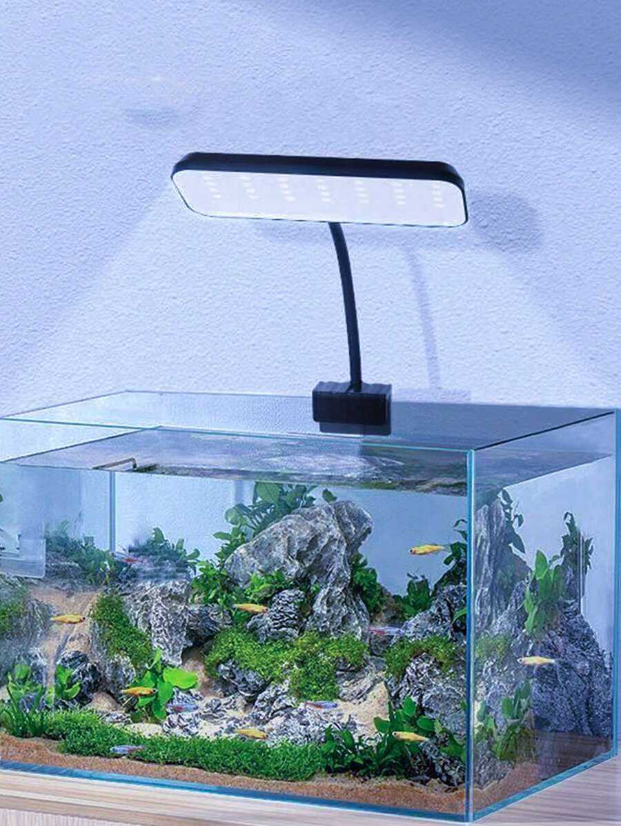 Aquarium LED Lamps Aquarium Clamp Lamps Full Spectrum Aquatic Plant Lamps,Fish Tank Clamp Lamps For Glass Up To 15mm Thick, USB