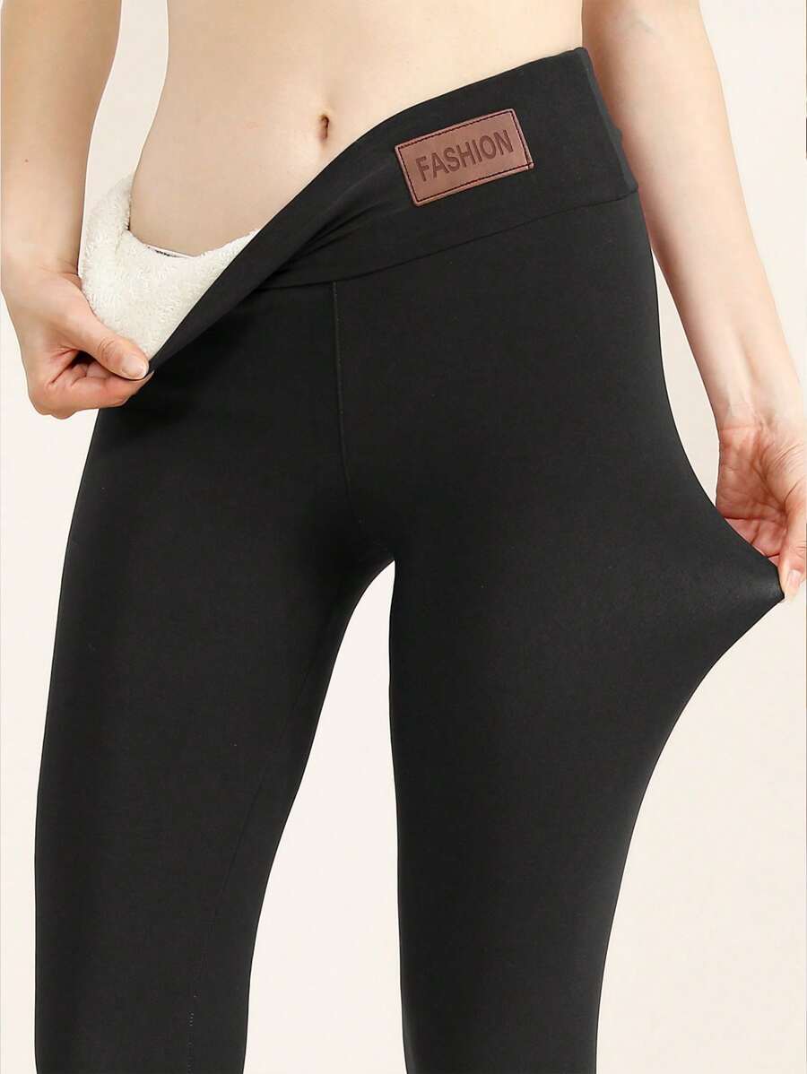 Thick & Warm Plush Lined Leggings Women's Soft Stretchy Tights Maximum Comfort & Style