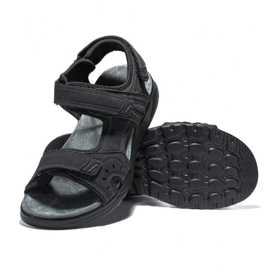 JOMIX Chaussons homme avec fermeture, sandales, chaussures d'été, mules plates, sandales de randonnée plates antidérapantes
