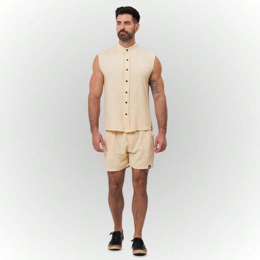 Regata Viscolinho Gola Padre Santo Luxo