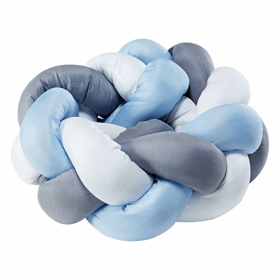 Trança Gorda Avulsa Bebe Lateral Azul e Cinza 1,40m.