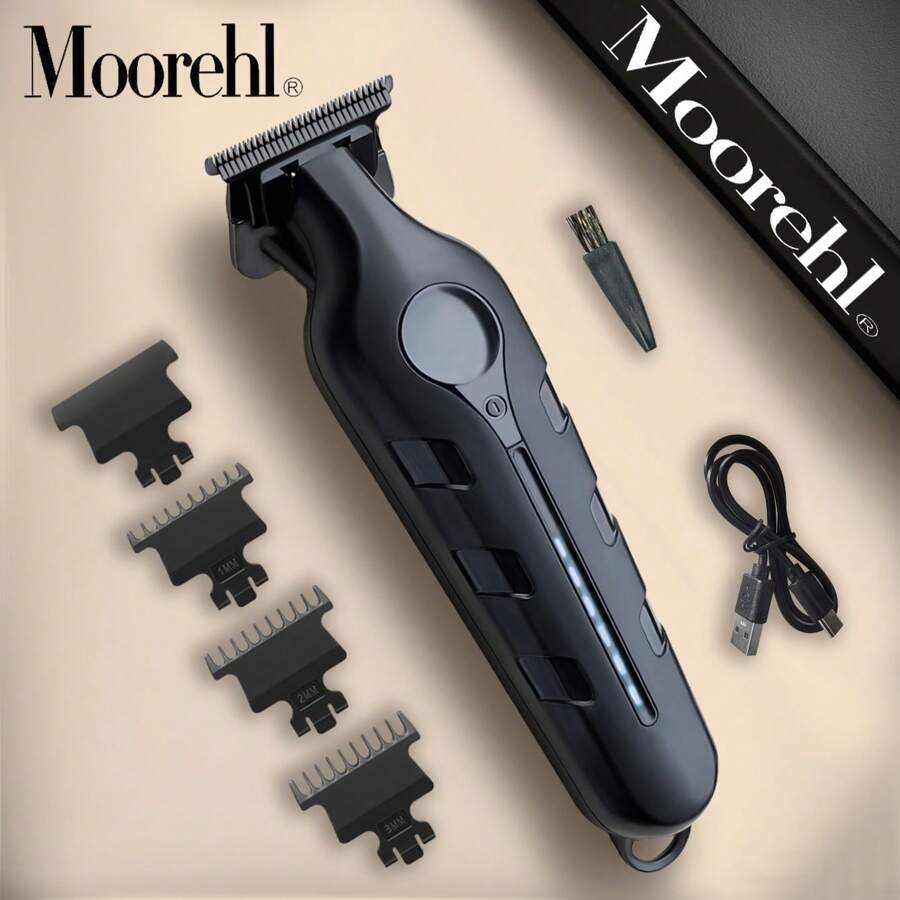 A3 Professional Hair Clipper, Electric Cordless Hairdresser, Razor, Long-Life High-Speed Motor Power, USB Data Line Straight, Plus Three Limit Combs And Cleaning Brushes, Home Haircuts, Small And Portable, Holiday Gifts, Applicable To Travel