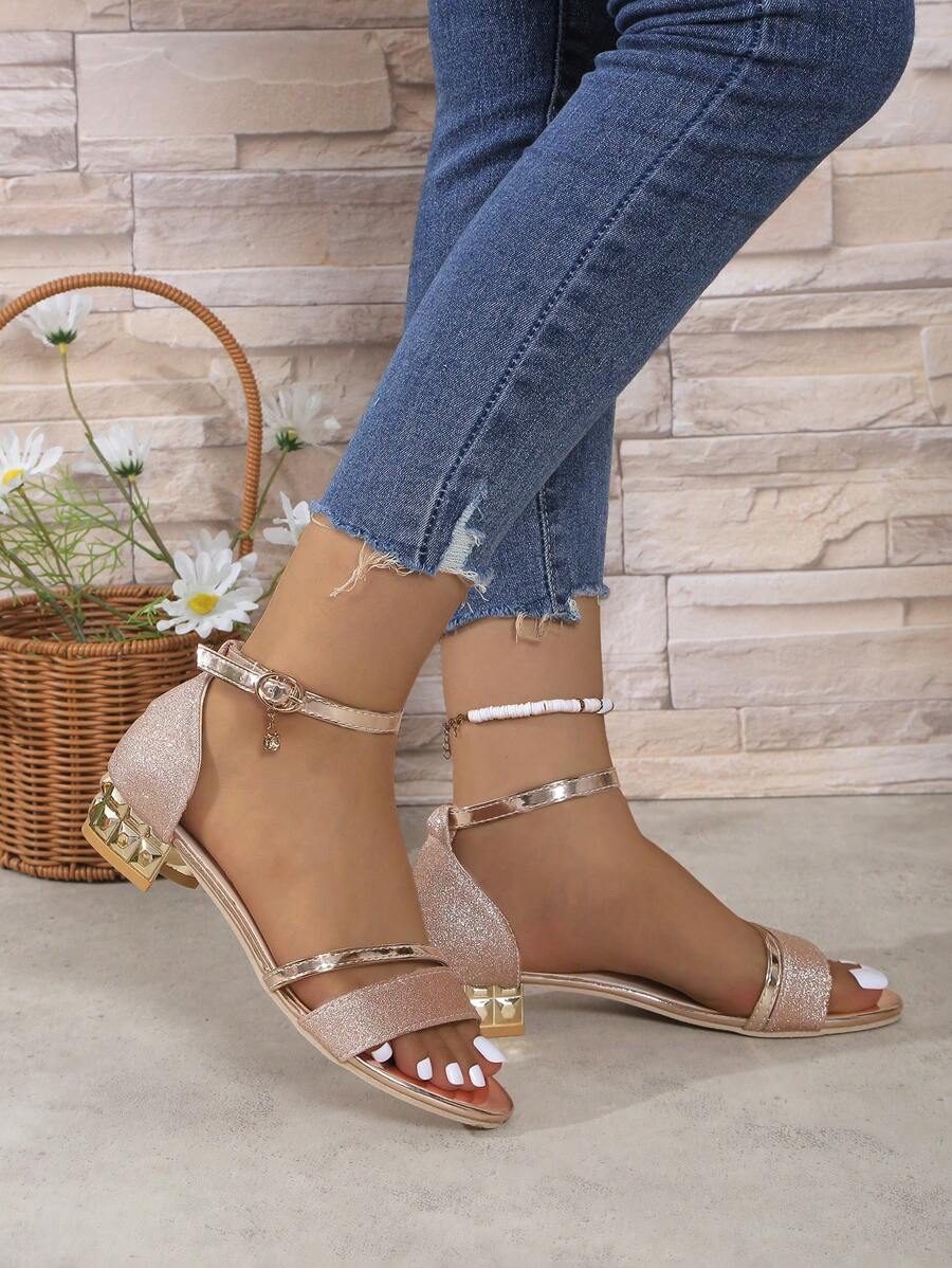 Sandalias de tacón alto para mujer, ideales para playa, viajes y días festivos. Modelo nuevo 2025