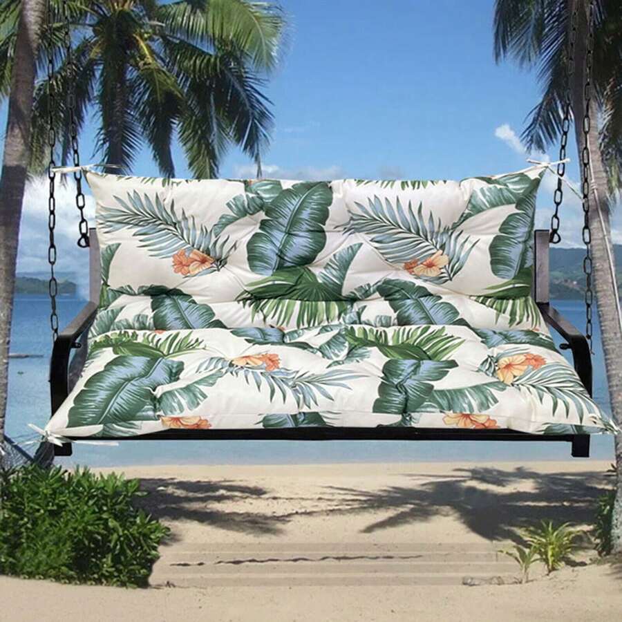 Coussin de banc imperméable, coussin d'assise et coussin de dossier, coussin pour banc, banc de jardin, meubles de jardin, balançoires de porche