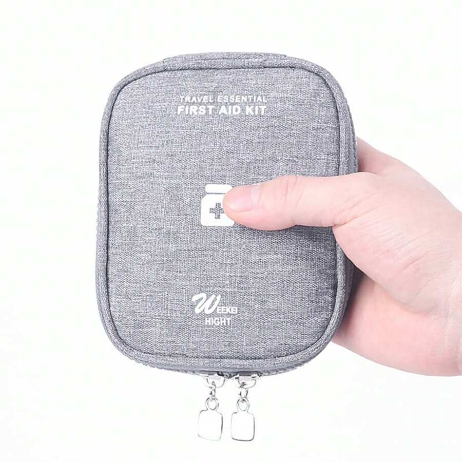 Bag Only 1pc Travel Portable Hand-Held First Aid Kit, Medicine Bag, Miscellaneous Items Sorting And Storage Bag, Home Outdoor Household, Car Mounted