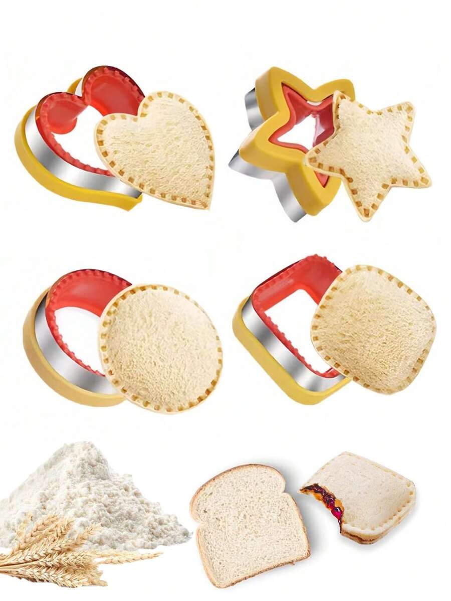 1 pieza Cortador y sellador de sándwiches, cortadora de verduras para niños Uncrustables, fabricante de sándwiches, caja de almuerzo Bento, DIY Lunch, para hogar, fiestas, cenas, picnics, fiestas, Acción de Gracias, tabla de charcutería, eventos de boda, fiestas de Navidad, fiestas de cumpleaños, fiestas de té de la tarde y talla grande, regalos para familiares, vecinos, colegas