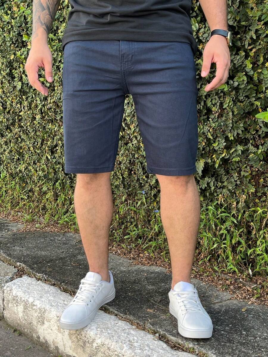 Bermuda Sarja Masculina Bege Claro Marrom Shorts Jeans Masculino Bermuda Sport Fino Masculino