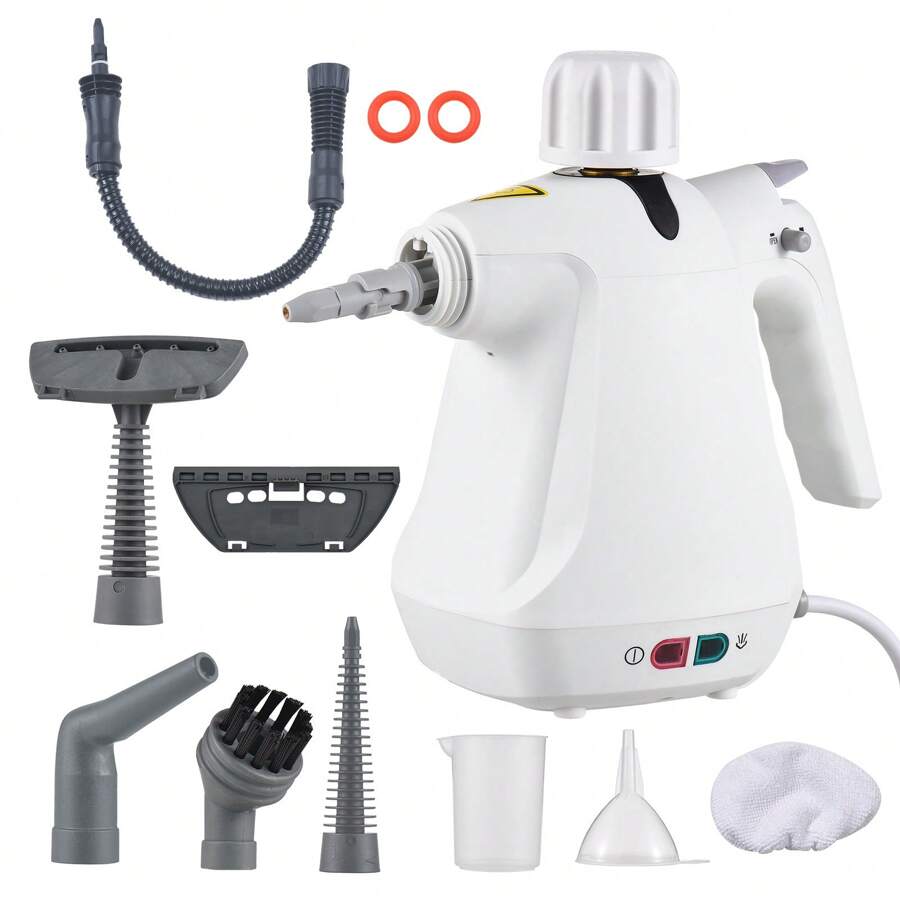 Handheld Steam Cleaner, Portable Steamer With 10 Pcs Accessories, Multi-Purpose Steamer For Home Use, Steamer For Cleaning Floor, Upholstery, Grout And Car