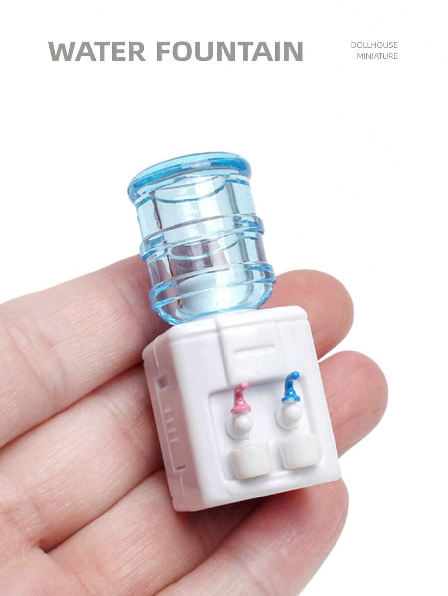 1pc Doll House Miniature Water Dispenser: 1/6 Scale Realistic Household Appliance Decor Model For Living Room & Kitchen Scene