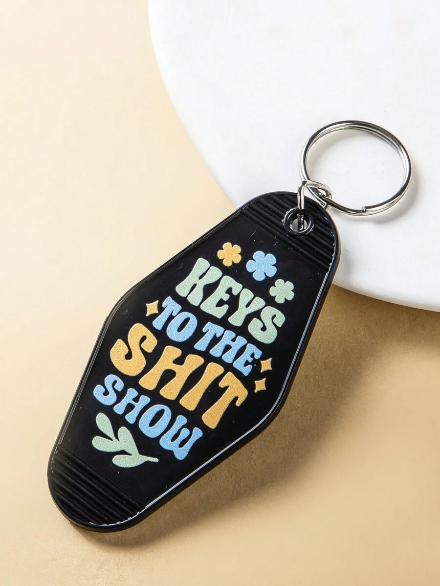 1pc, Y2K/B Bohemian Style Plastic Hot Girls Hit Curbs Motel Keychain, Keychain, Hotel Key Chain, Car Accessories, Creative Keychain, Backpack Pendant, Bag Charms, Birthday Gifts, Party Favors Halloween School