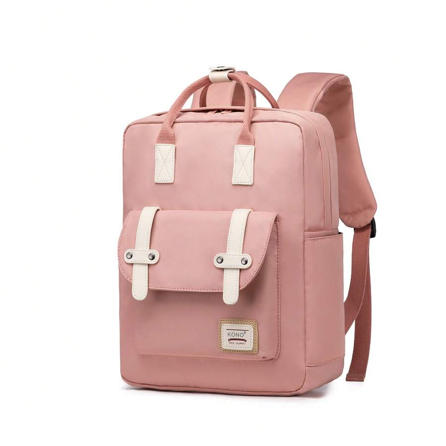 KONO Sac à Dos Léger Unisexe pour Femmes - Sac d'École Polyvalent pour Ordinateur Portable 13", Sac à Dos de Collège et Sac à Dos de Voyage