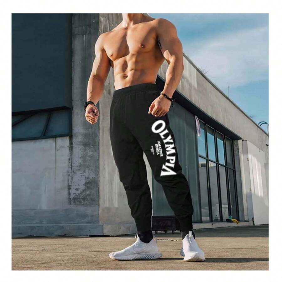 Calça Moletom Academia Treino Flanelada Moda Masculina Lançamento