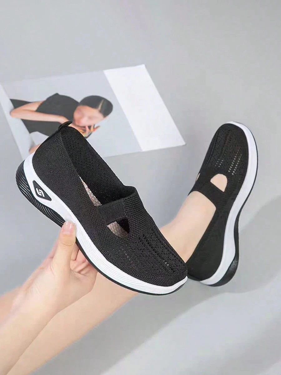 Zapatos deportivos casuales de mujeres, malla transpirable, cómodo
