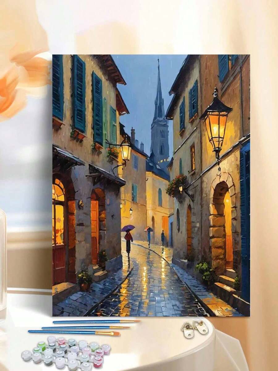 1 Set Personalisierter DIY Digitaler Ölgemälde Bausatz, sorgfältig gefertigtes Ölgemälde zum Ausdruck Ihrer Persönlichkeit, wählen Sie eines aus, um Ihren Raum zu dekorieren, 40*50CM