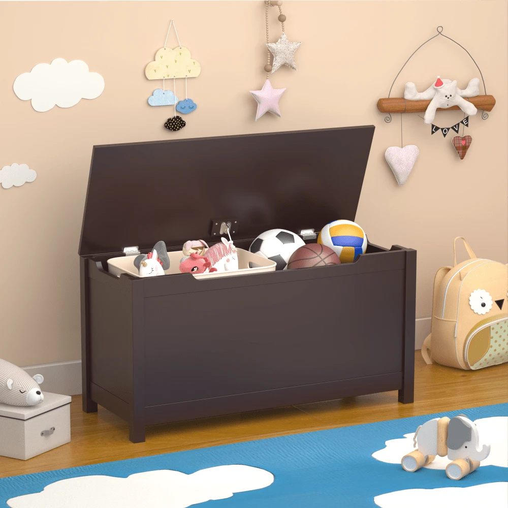 Wooden Toy Box Storage,Floor Playroom Organization And Storage,Floor Toy Box,Toy Organizer And Storage Box,Toys Storage Chest Bin Organizer Box