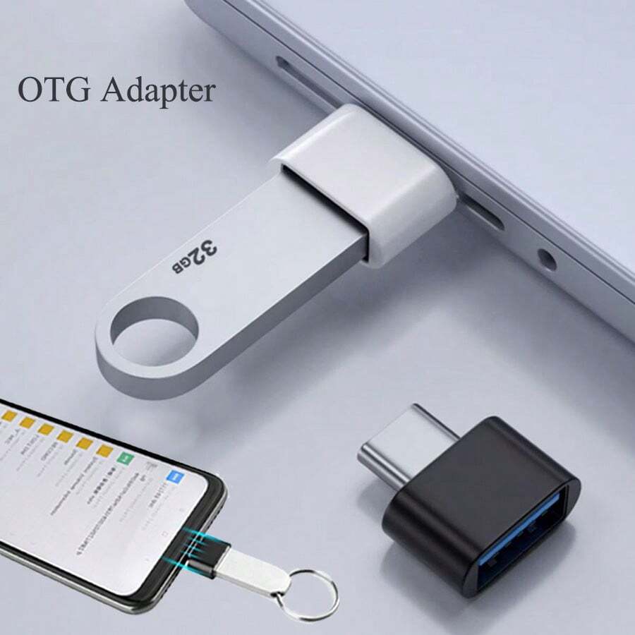 Adattatore convertitore OTG Type-C Micro USB a USB per telefono, tablet, laptop, mouse, tastiera e disco
