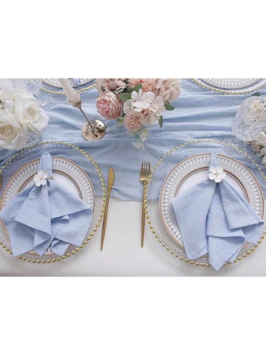 Nueva servilleta azul, servilleta para decoración de boda, servilleta para decoración del hogar