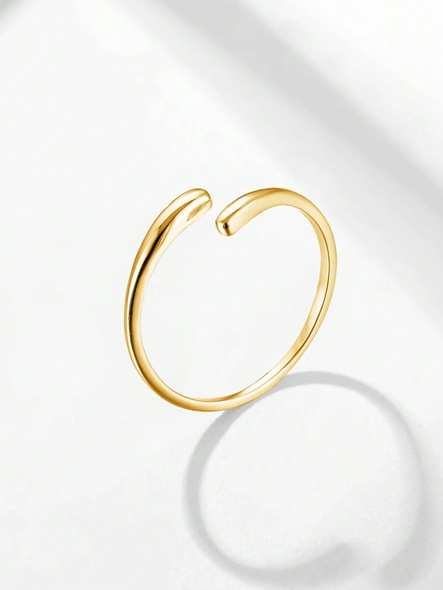 HuooNew 1 pièce Bague ouverte en argent sterling 925, design unisexe
