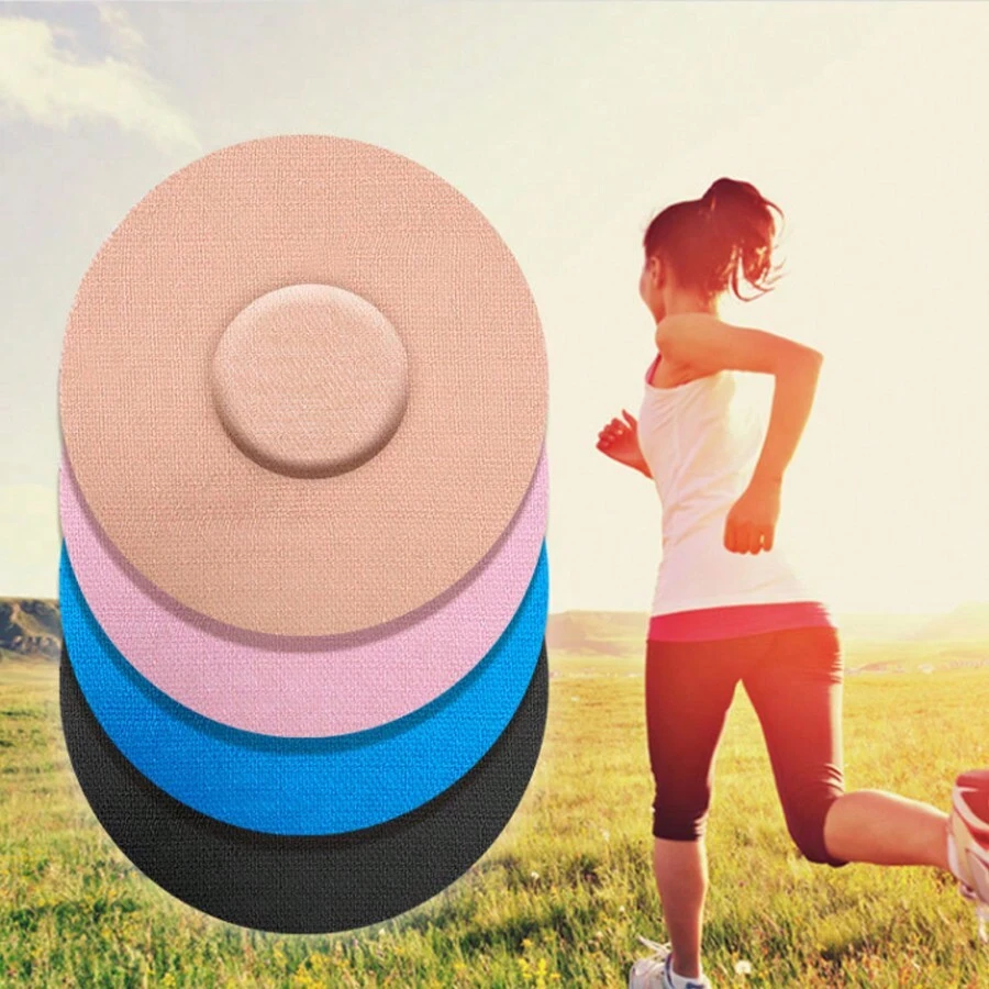 Silicon Based Dynamic Blood Glucose Detection Sports Non-Slip Waterproof Adhesive Small Electronic Dynamic Blood Glucose Sensor Fixed Tape. Fitness, Leisure, Running, Cycling, Mountaineering And Other Sports Glucose Sensor Fixed Stickers