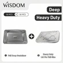Full Size Deep Container+Heavy Duty Lid 50set