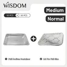 Full Size Medium Container+Normal Lid 50set