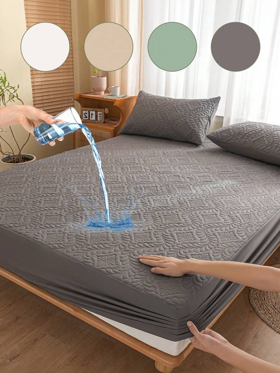 1 Stück wasserdichte Spannbettlaken, Bettwäsche, Matratzenschoner, weich und bequemer Matratzenschutz, atmungsaktive Bettdecke, staubdicht und rutschfestes Design, ideal als Ostergeschenk, Muttertagsgeschenk, perfektes Urlaubsgeschenk, für Einzel-/Zwillings-/Voll-/Königs-/Queensize Betten, maschinenwaschbar (ohne Kissenbezug)