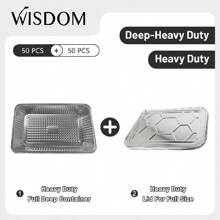 Full Size Deep Container Heavy Duty+Heavy Duty Lid 50set