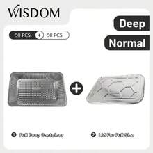 Full Size Deep Container+Normal Lid 50set