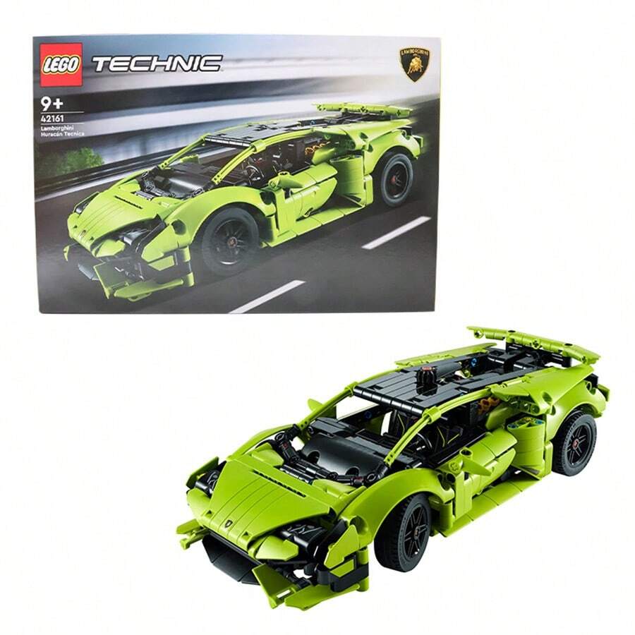 LEGO Modelo de ensamblaje de bloques de construcción Mecánica Grupo 42161 Lamborghini Racing para niños, autos de carreras deportivos, juguetes para niños