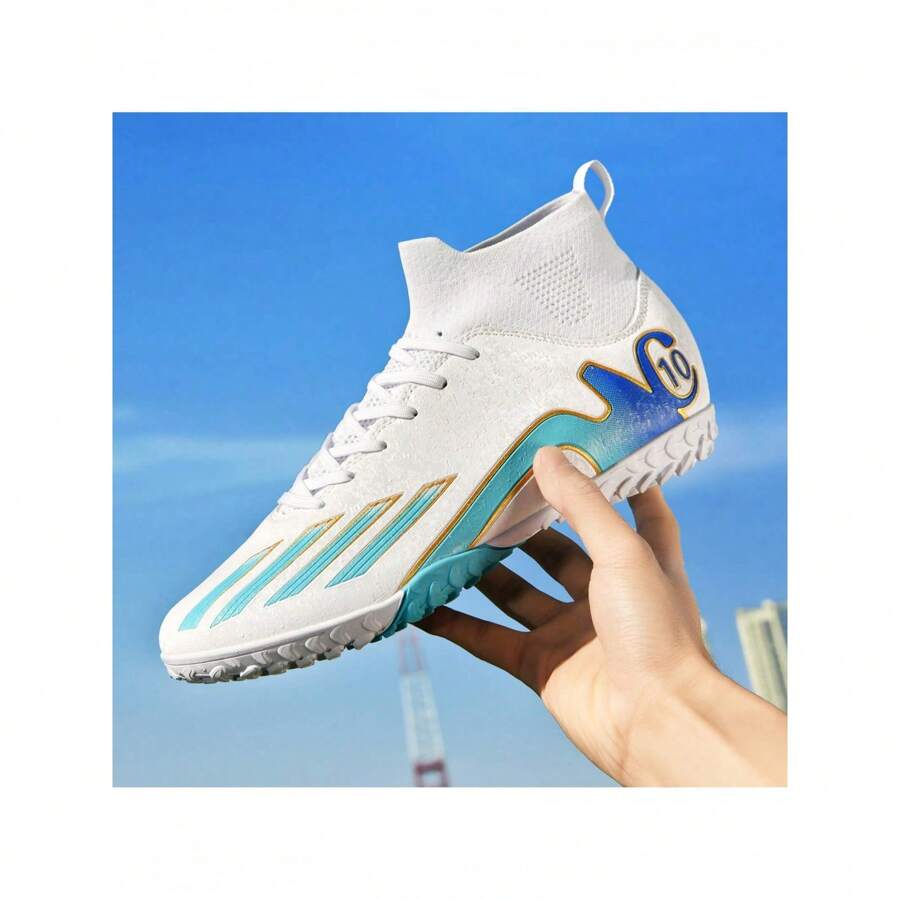 Professionelle Fußballschuhe für Erwachsene, Outdoor TF Stollenschuhe, leicht, für Wettkampf und Training - rutschfest auf Gras, langanhaltend Halt, atmungsaktiv für Komfort, hilft dir den Platz zu dominieren!