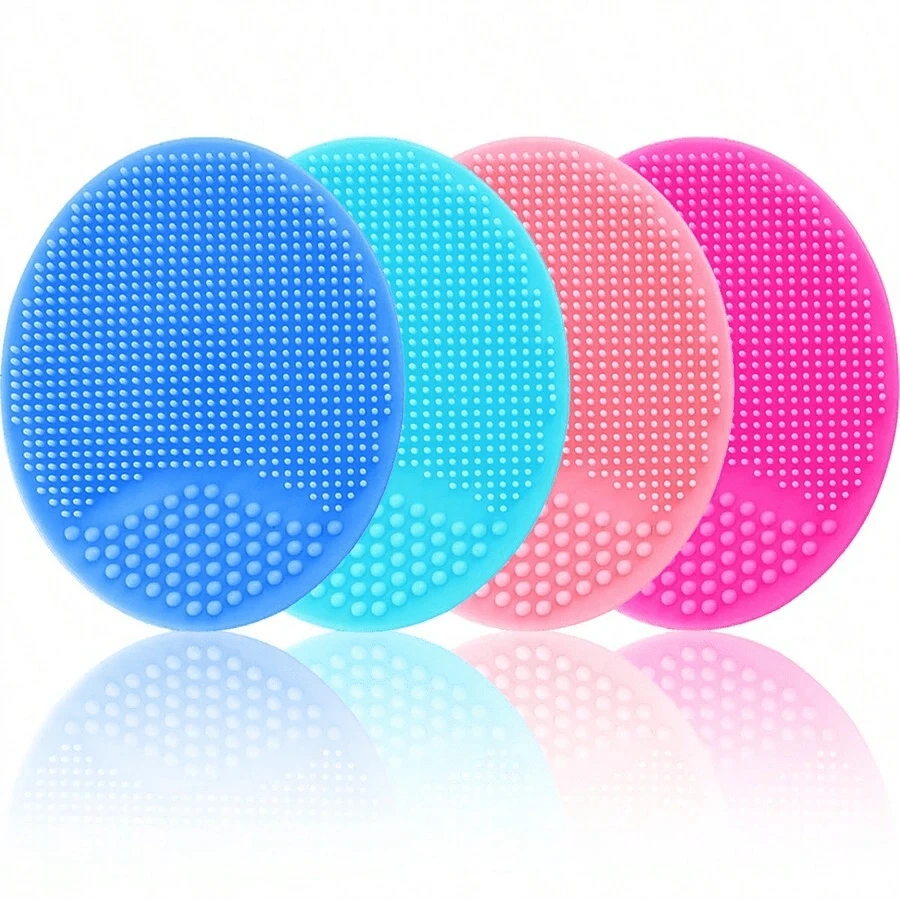 Silicone Cleansing Brush With Suction Cup, Handheld Exfoliating Facial Brush Pad, Deep Cleansing And Skincare Tool For Men And Women, Gentle Exfoliation, Massage
