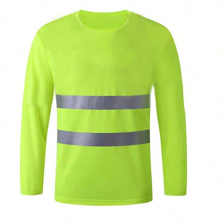 Uniforme de trabajo de manga larga con tiras reflectantes, ropa de trabajo de seguridad vial para personal de gestión y construcción