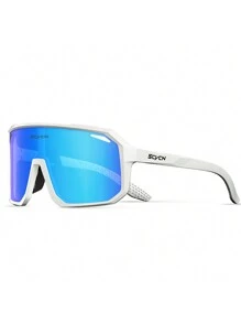 white frame blue lens