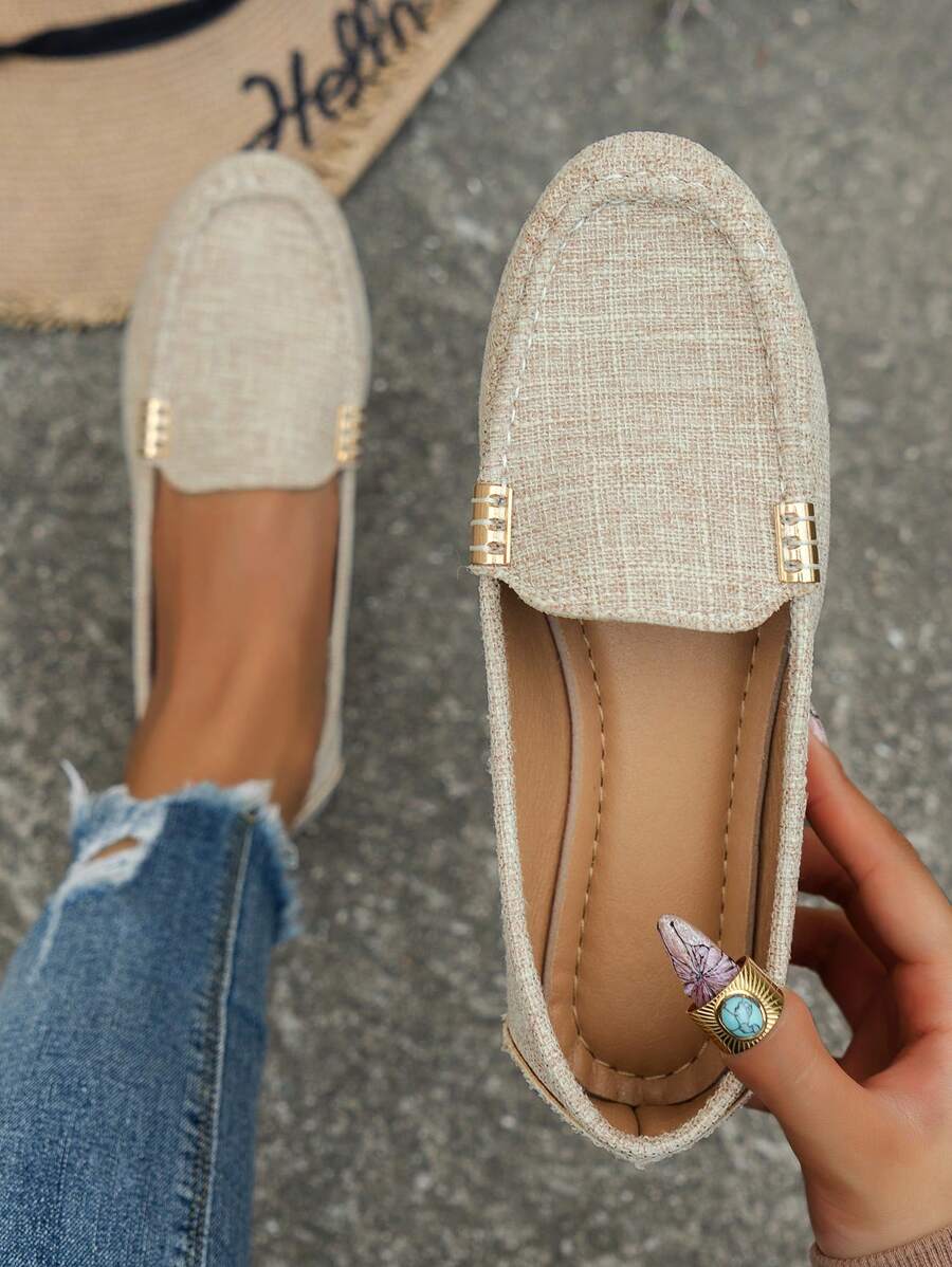 2024 New Loafers For Women, Low-Top Casual Driving Shoes, Flat Moccasin, Large Size Suede Leather