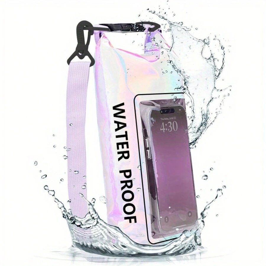 Geantă crossbody impermeabilă nouă de 67,63 oz cu buzunar pentru telefon - Colorată, PVC pentru agrement în aer liber și înot. 1 geantă de depozitare portabilă impermeabilă de 67,63 oz, husă pentru telefon mobil - Accesorii pentru navigație și caiac - Articole esențiale pentru camping, înot, plajă, pescuit, rafting, călătorii. Geantă impermeabilă portabilă pentru exterior, geantă impermeabilă pliabilă pentru telefon mobil cu ecran tactil de 67,63 oz, articole esențiale pentru înot, pescuit, rafting, călătorii. Geantă uscată marină impermeabilă IPX6, 67,63 oz - Geantă de depozitare pentru telefon mobil - Accesorii pentru navigație și caiac - Articole esențiale pentru camping, înot, plajă, pescuit, rafting, călătorii. Geantă impermeabilă portabilă pentru exterior, geantă impermeabilă pliabilă pentru telefon mobil cu ecran tactil de 67,63 oz, articole esențiale pentru înot, pescuit, rafting, portofel de călătorie pentru vacanța de vară, vacanță, piscină.