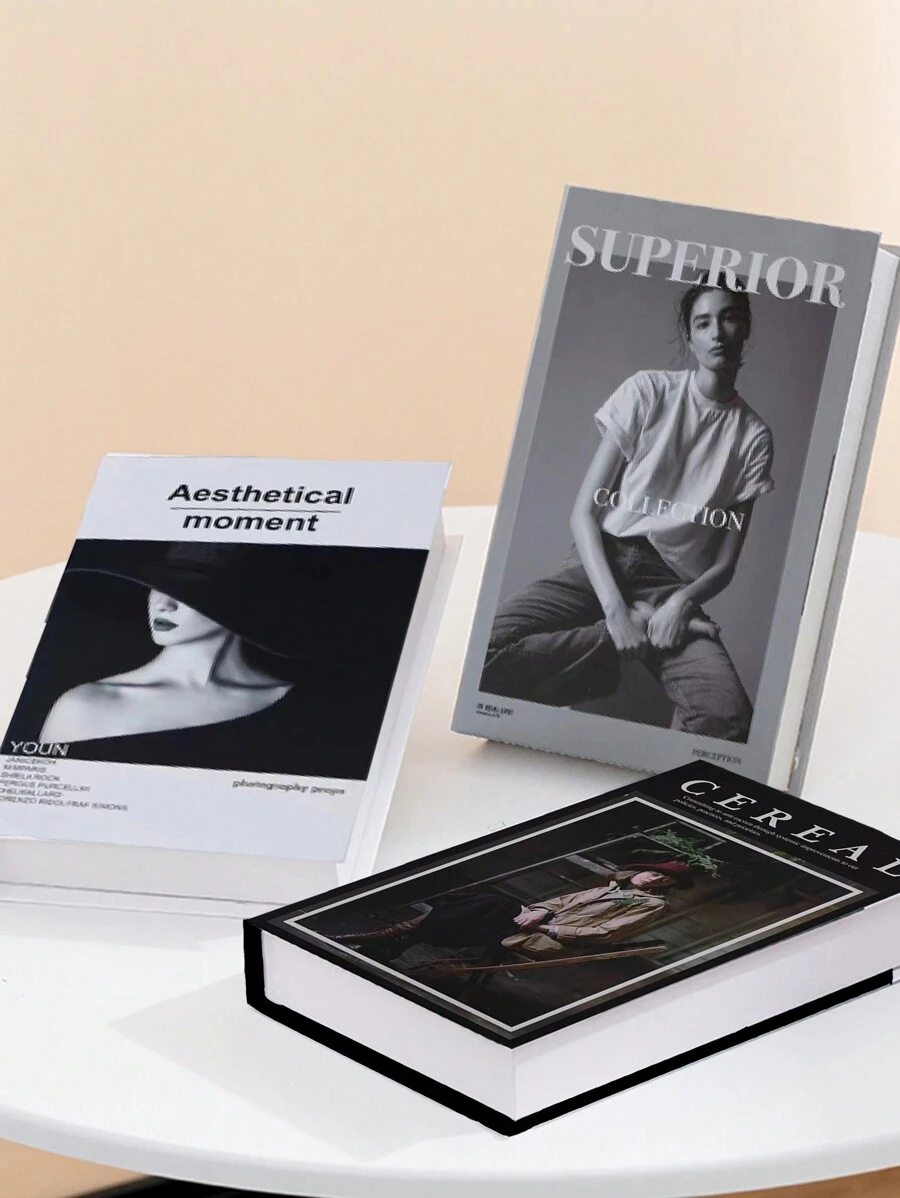 3pcs Superior Aesthetical Home Decor.Fashion+Elegant Style HOME DECOR FAKE Books.Ideal Room Decor Bedroom Decor Bathroom Decor Birthday Decor Wall Decor. Suitable For Family Cafes Hotels Shops Windows Offices Photography Live Streaming Summer Decor Autumn Decor Best Gifts Birthday Graduation