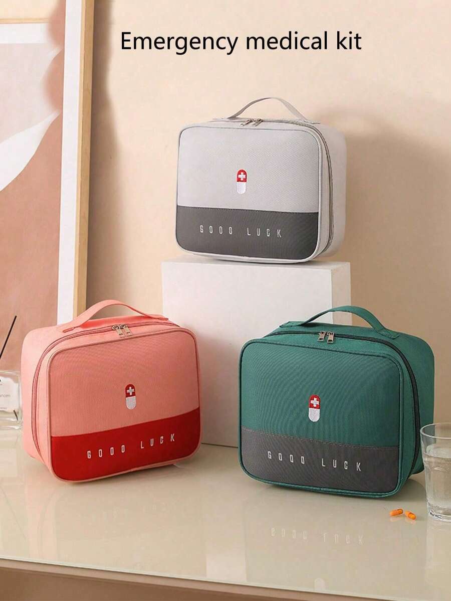 1pc Large Capacity Canvas Tote Bag For Work And Outing Commuting Solid Color Shoulder Bag, Women's Casual Handbag For Commute Travel Camping Medical Emergency Bag First Aid Kit Medical Bag First Aid Emergency Kit Bag Medicine Bag