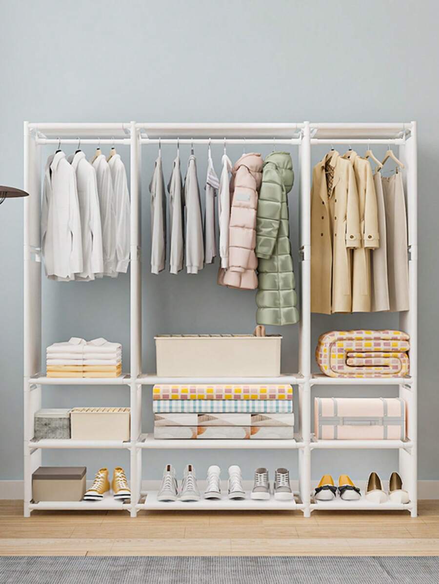 Portable Bookshelf With Fabric Cloth Cube Closet Storage Organizer Bookcase Living Room Study Room Bedroom Multifunctional Organizer