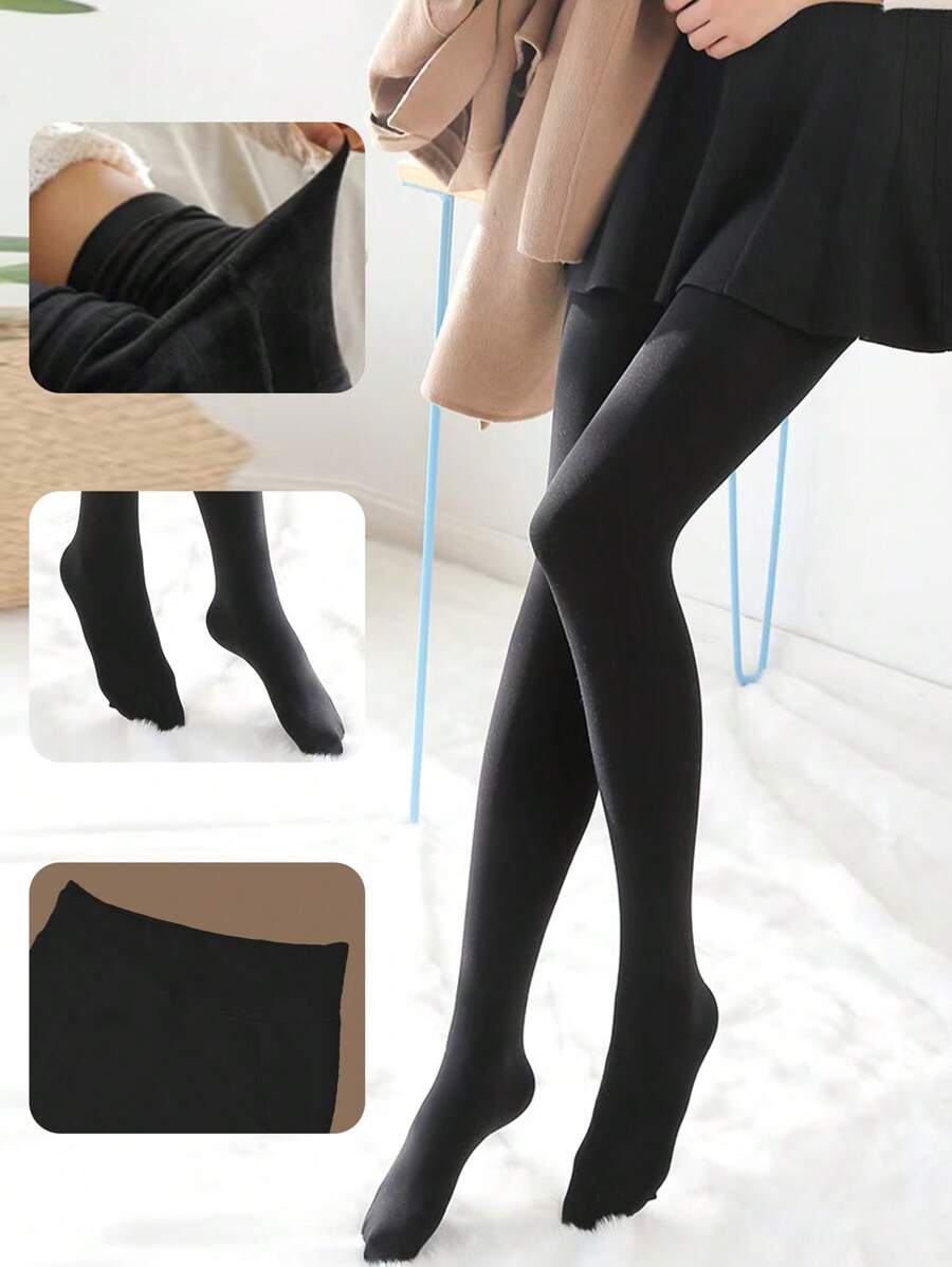 1 st 2800D dikke fluwelen warme panty's voor dames, ondoorzichtige kousen voor dagelijks gebruik, herfst en winter