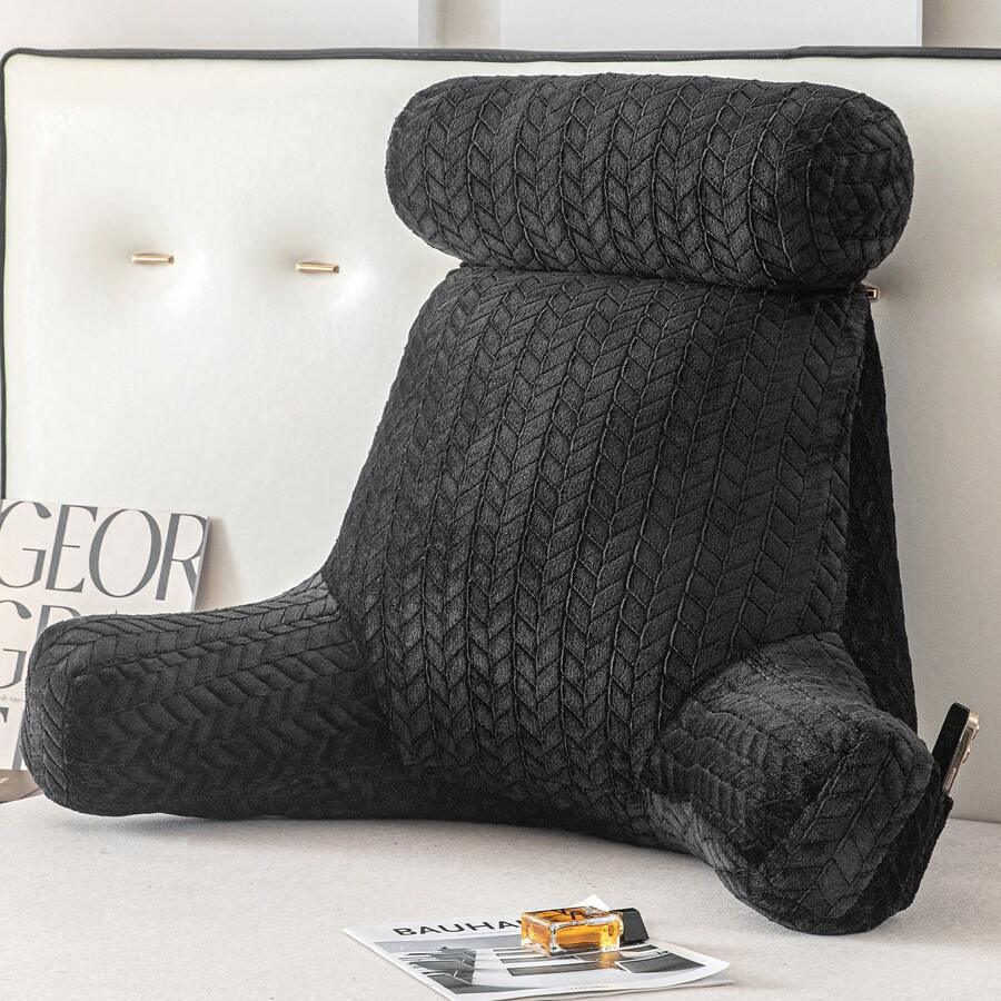Coussin de dossier avec accoudoirs, coussin de lecture, support lombaire, adapté aux dossiers de lit et de canapé.