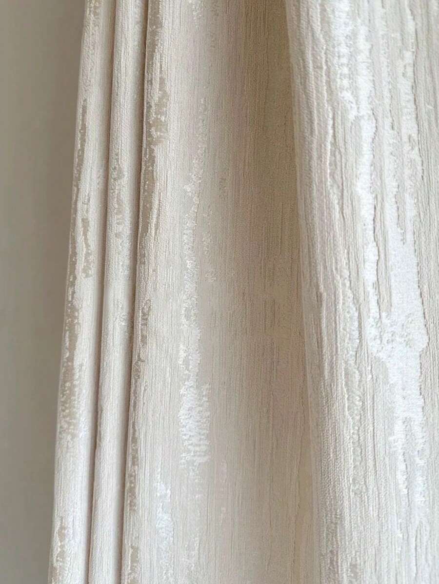 1PC Modern Jacquard Chenille Textured Curtain For Living Room High-Shading Window Bedroom Drape Villa