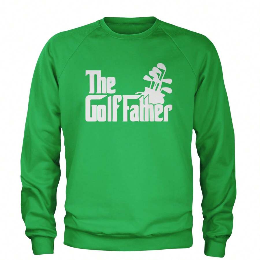 The Golf Father Golfing Dad Adult Crewneck Sweatshirt