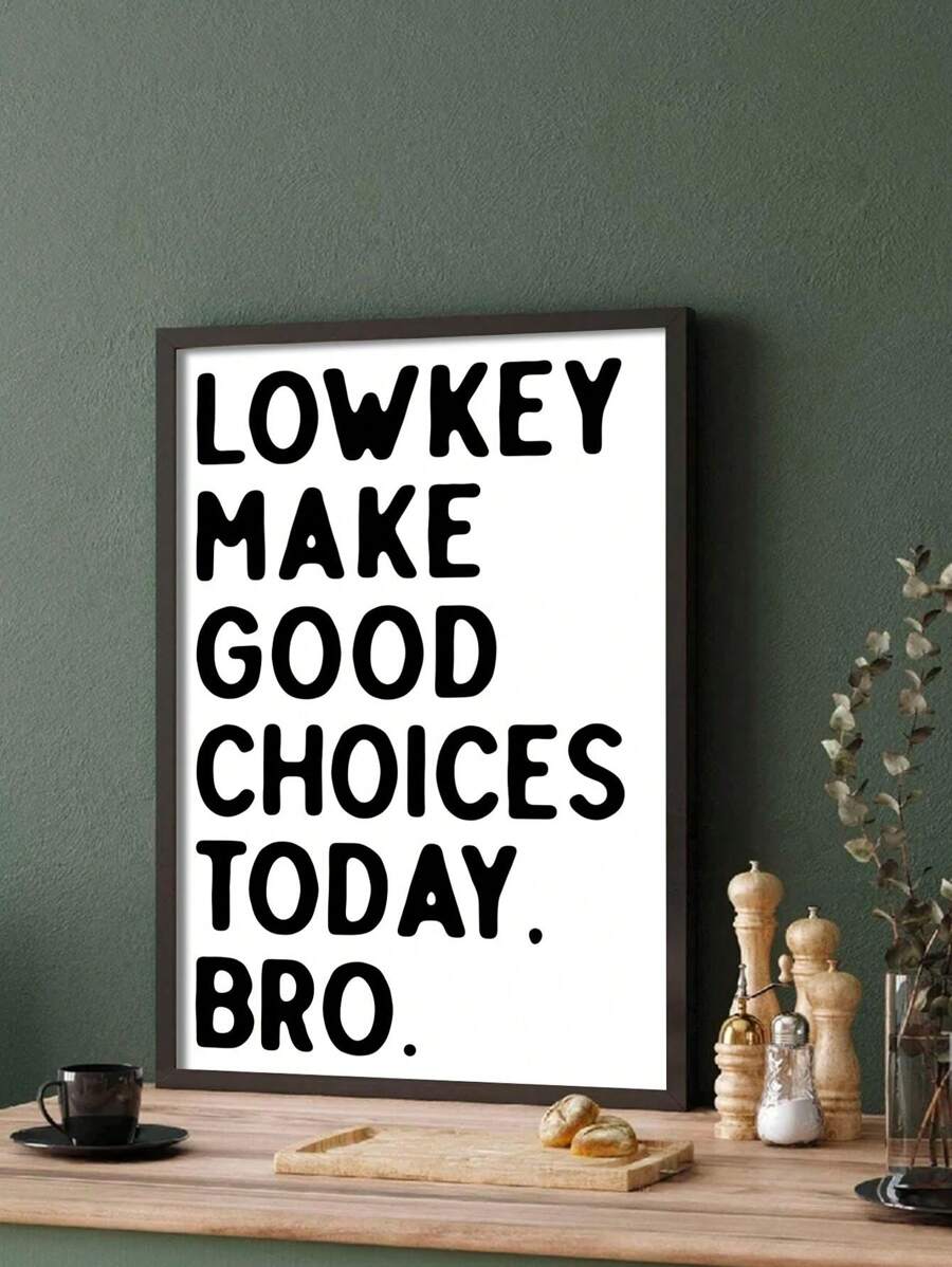 1pc Inspirational Classroom Poster - Frameless Canvas Art, Bohemian Rainbow And Positive Words, Suitable For Bedroom, Dining Room Or Office Decoration