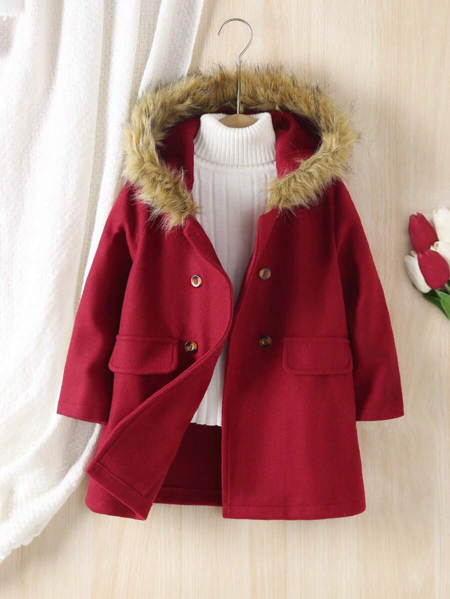 Cappotto oversize da ragazza in colore unito a maniche raglan, stile casual minimalista, adatto per l'uso quotidiano, per autunno/inverno
