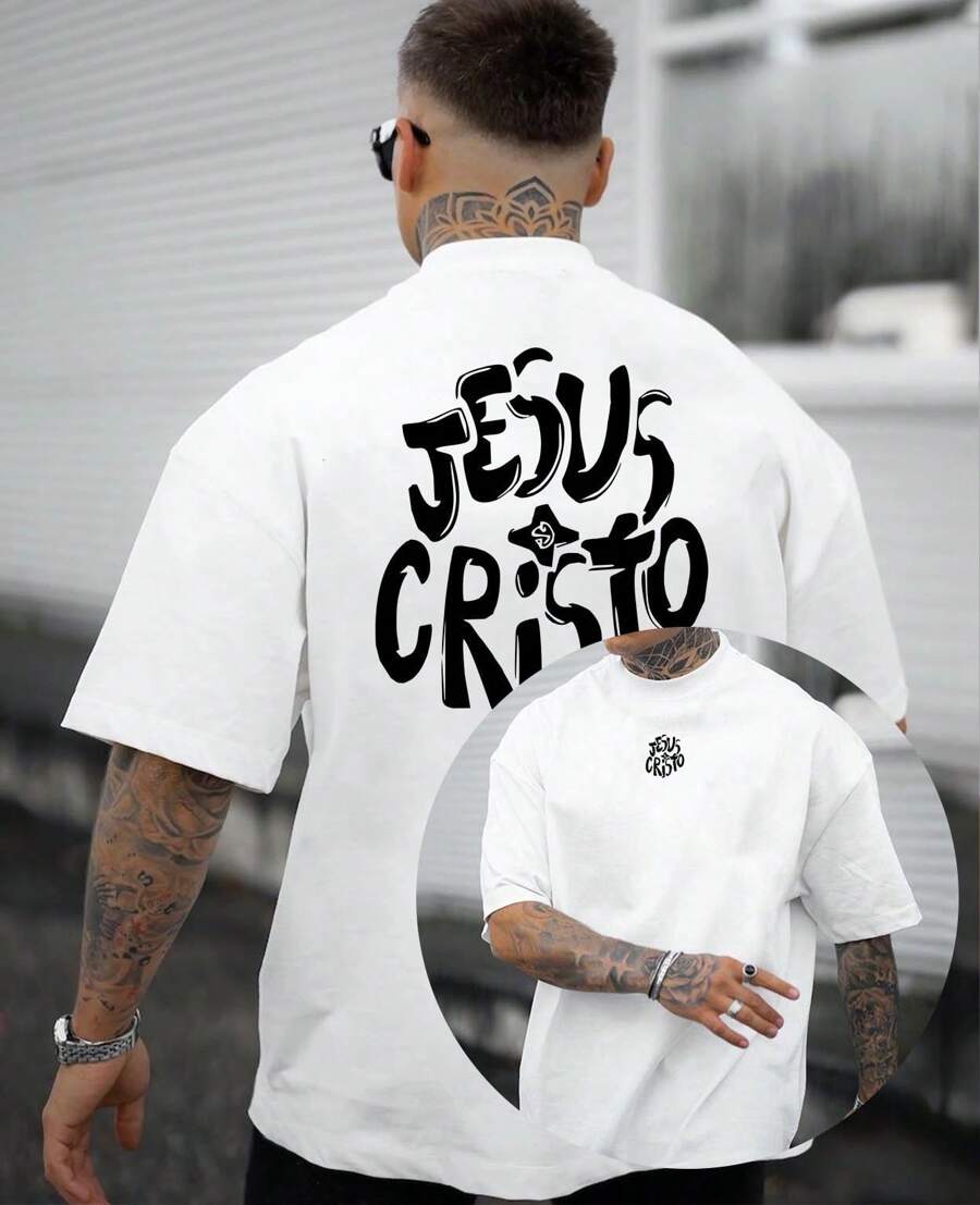 Camiseta Básica Streetwear Religiosa Jesus Cristo Oração Fé Devoto