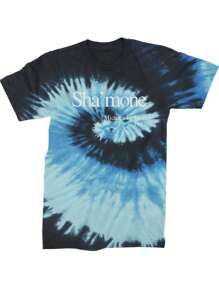 Tie-dye blue ocean