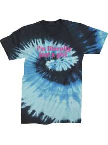 Tie-dye blue ocean